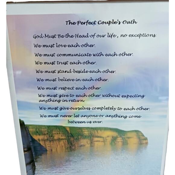 Wedding Vows Framed Poem Perfect Couple Marriage Gift VTG 💍 - Picture 4 of 16